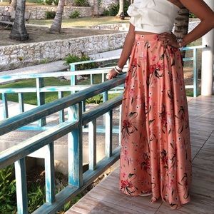 Floral Floor Length Skirt